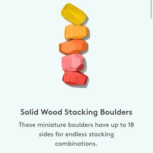 Lovevery Solid Wood Stacking Boulders - Free Spirit Play Kit (34 - 36 months)